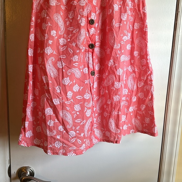 Ninety nine peach floral pattern skirt - Picture 3 of 8